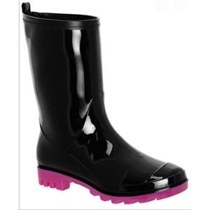 Daisy Fuentes Ladies Mid Calf Rain Boots Size 6